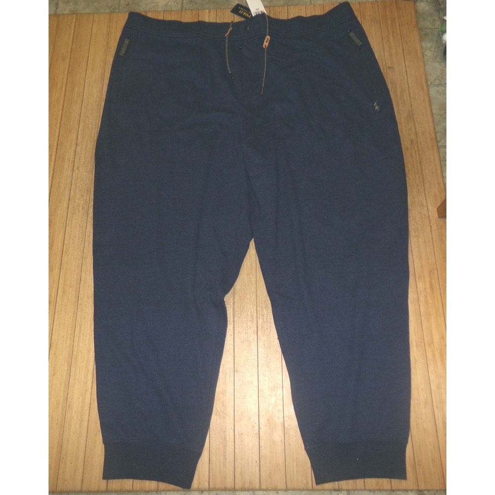 Polo Ralph Lauren Mens Navy Blue Jogger Sweatpants Big and Tall 6XB NWT